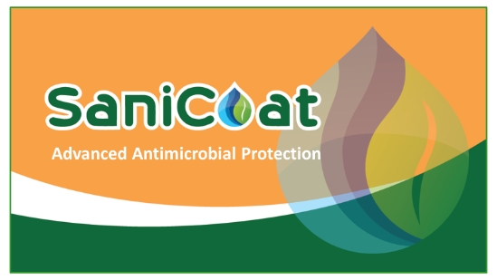 sanicoat logo commercial antimicrobial testing disinfection coating and retesting